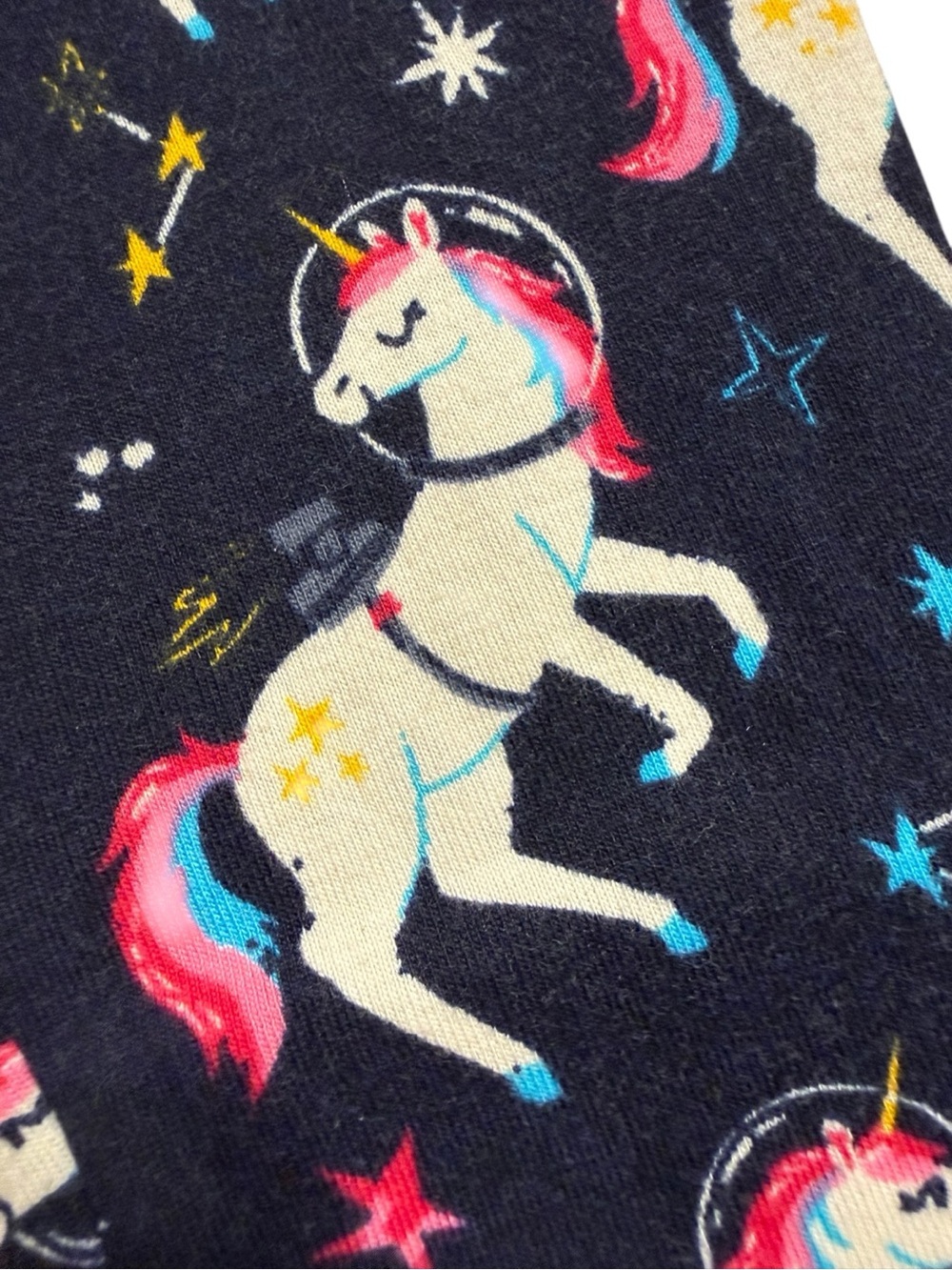 Hatley Unicorn Pajama Set Girls Size 10 Pink Rainbow Space Cotton PJs - Picture 10 of 11